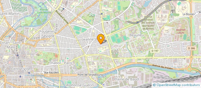 localisation de l'entreprise SCI SANTINI  RENNES