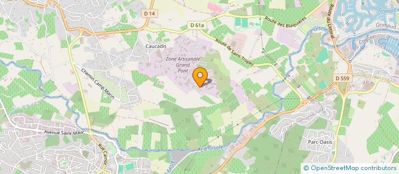 localisation de l'entreprise SCI SANTINO à GRIMAUD
