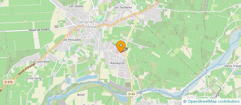 localisation de l'entreprise SCI SANTISTEBAN  SERIGNAN-DU-COMTAT