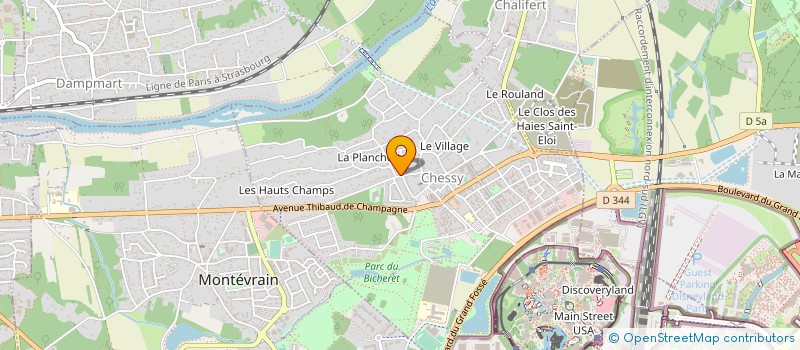 localisation de l'entreprise SCI SANTO PIETRO  CHESSY