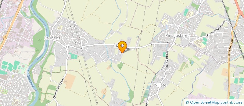 localisation de l'entreprise SCI SANTOCHA  SAUBENS