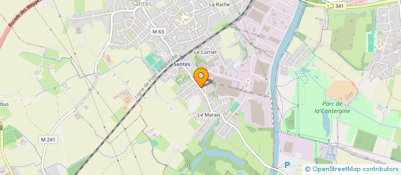 localisation de l'entreprise SCI SANTOISE  SANTES