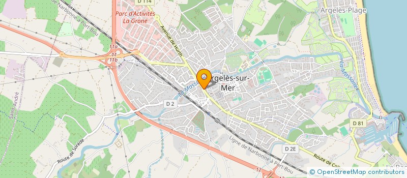 localisation de l'entreprise SCI SANTONI  ARGELES-SUR-MER