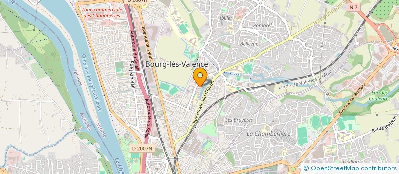 localisation de l'entreprise SCI SANTONJA  BOURG-LES-VALENCE