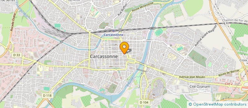 localisation de l'entreprise SCI SANTORINI à CARCASSONNE