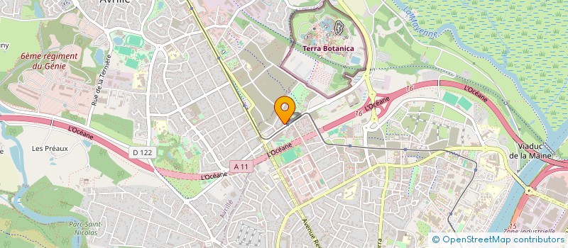 localisation de l'entreprise SCI SANTORINI à ANGERS