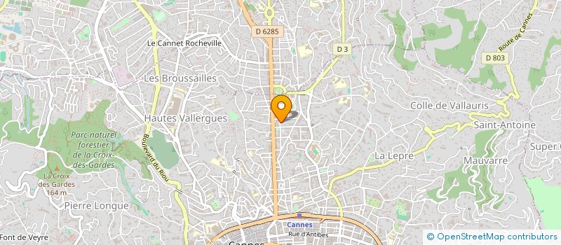 localisation de l'entreprise SCI SANTORO  CANNES