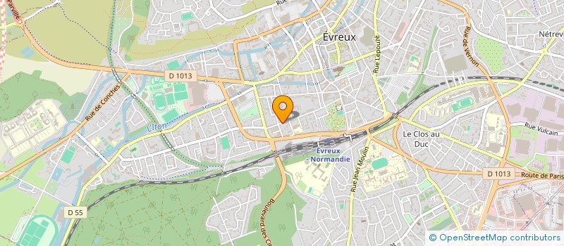 localisation de l'entreprise SCI SANTOS  EVREUX