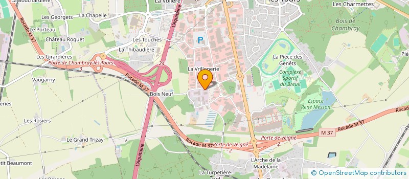 localisation de l'entreprise SCI SANTOS  CHAMBRAY-LES-TOURS