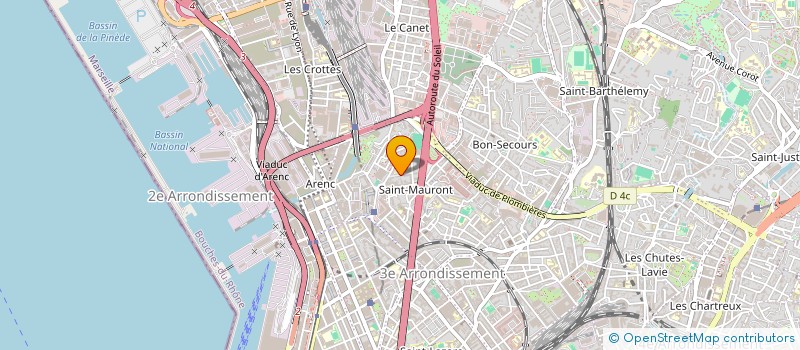 localisation de l'entreprise SCI SANTOS RUFI  MARSEILLE