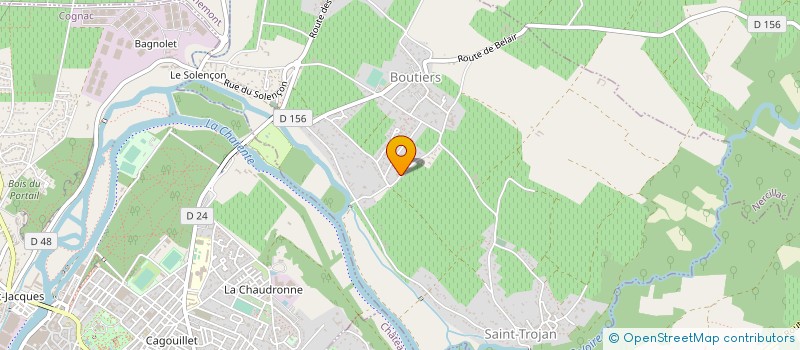 localisation de l'entreprise SCI SANTURET  BOUTIERS-SAINT-TROJAN