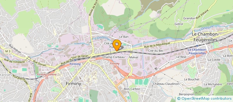 localisation de l'entreprise SCI SANUR  LE CHAMBON-FEUGEROLLES