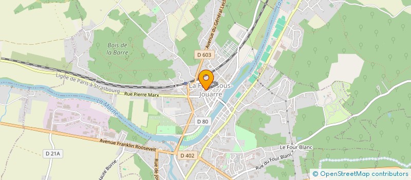 localisation de l'entreprise SCI SANVAL à LA FERTE-SOUS-JOUARRE