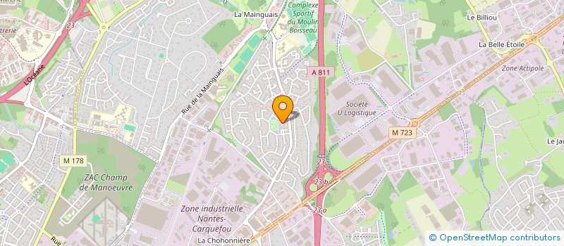 localisation de l'entreprise SCI SANVITO  CARQUEFOU