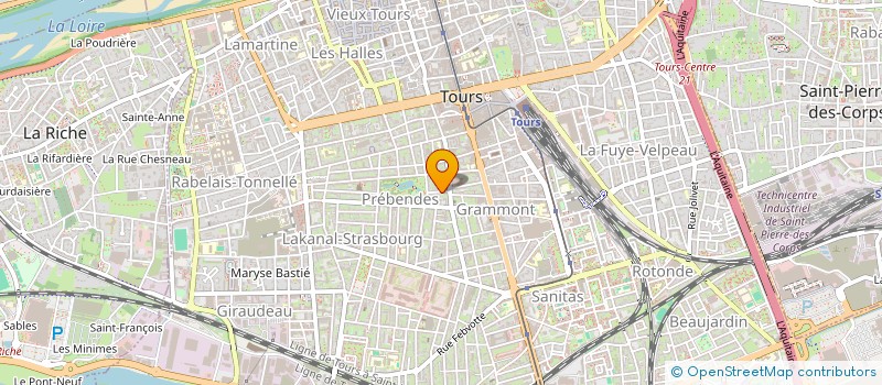 localisation de l'entreprise SCI SANYSTAD  TOURS