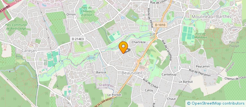 localisation de l'entreprise SCI SAONA  GRADIGNAN