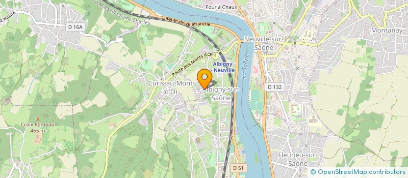 localisation de l'entreprise SCI SAONESCALE LYONNAISE  ALBIGNY-SUR-SAONE