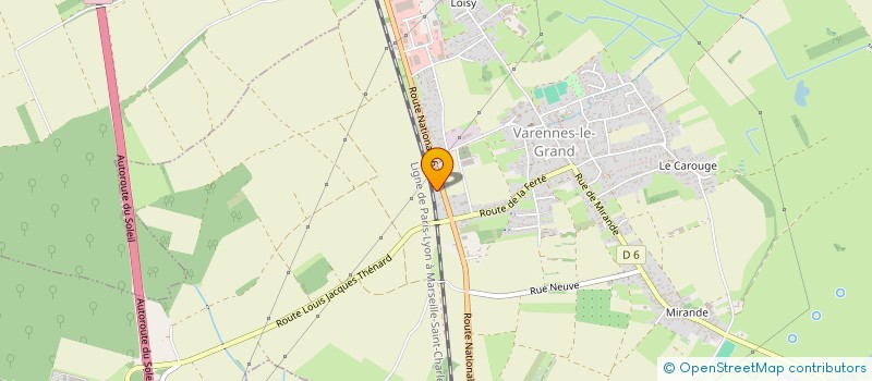 localisation de l'entreprise SCI SAONOISE  SAINT-LOUP-DE-VARENNES