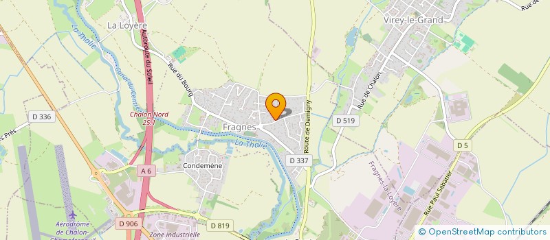 localisation de l'entreprise SCI SAOVA  FRAGNES-LA LOYERE