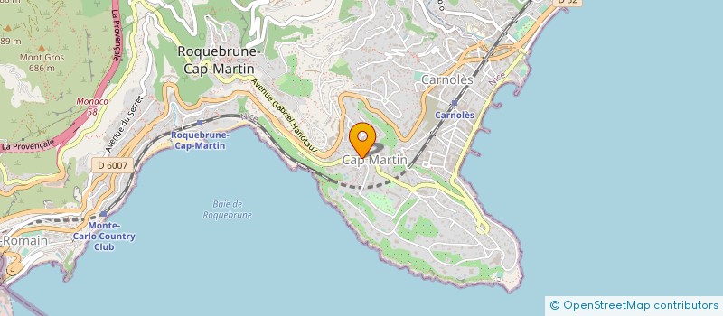 localisation de l'entreprise SCI SAP à ROQUEBRUNE-CAP-MARTIN