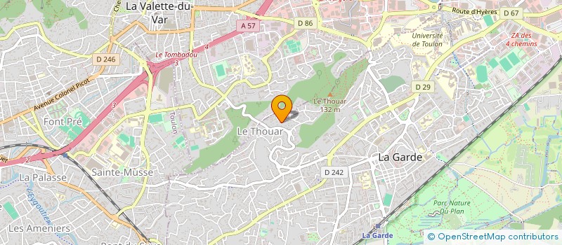 localisation de l'entreprise SCI SAP à LA GARDE