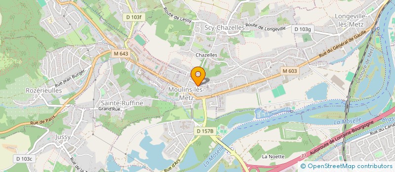 localisation de l'entreprise SCI SAPA  LESSY