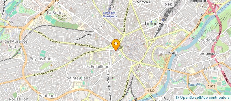 localisation de l'entreprise SCI SAPACAMACLO à LIMOGES