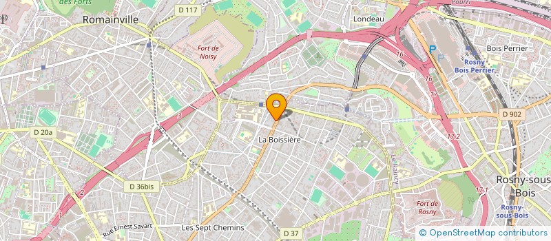 localisation de l'entreprise SCI SAPAGI IMMO à MONTREUIL