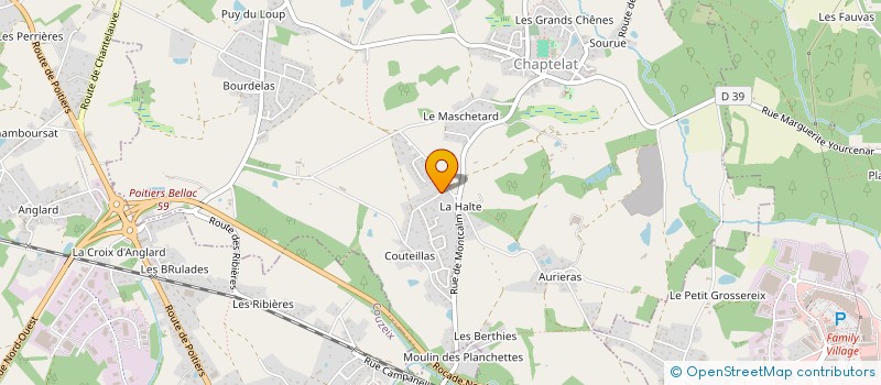 localisation de l'entreprise SCI SAPAQUE à CHAPTELAT
