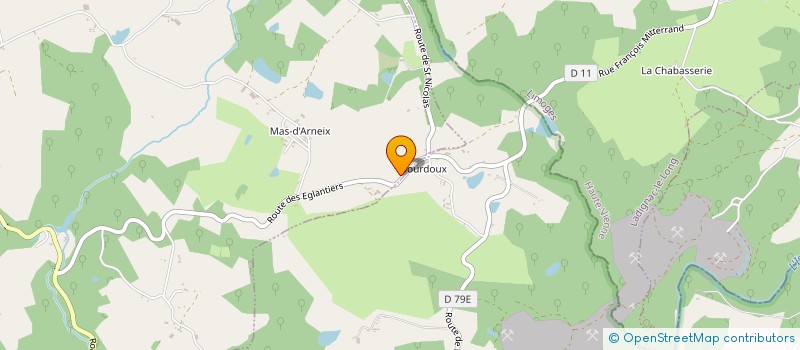 localisation de l'entreprise SCI SAPHAREY  SAINT-PRIEST-LES-FOUGERES