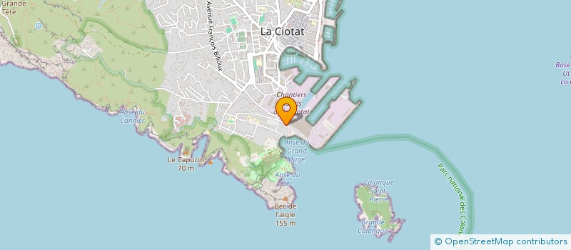 localisation de l'entreprise SCI SAPHI à LA CIOTAT