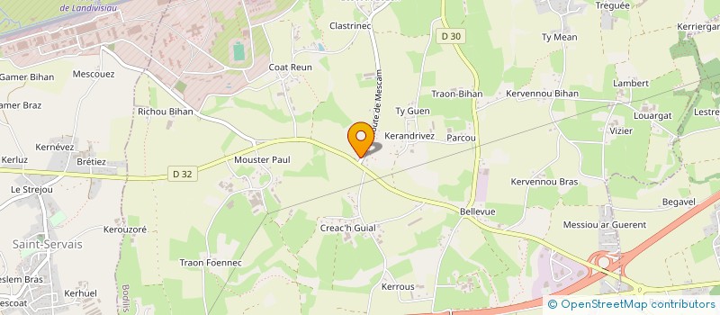 localisation de l'entreprise SCI SAPHIR  BODILIS