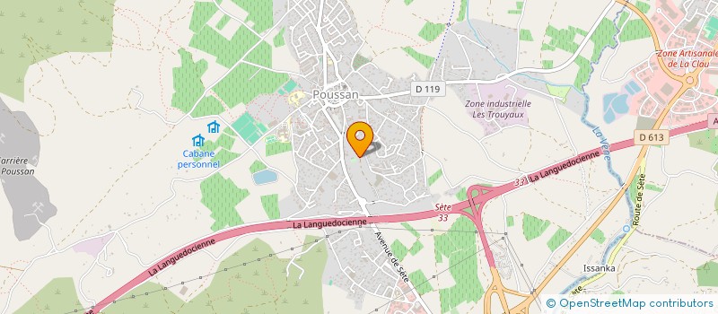 localisation de l'entreprise SCI SAPHIR  POUSSAN