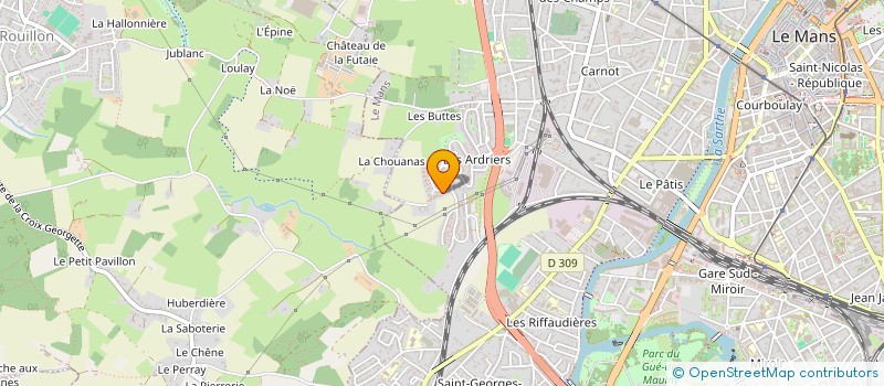 localisation de l'entreprise SCI SAPHIR  LE MANS