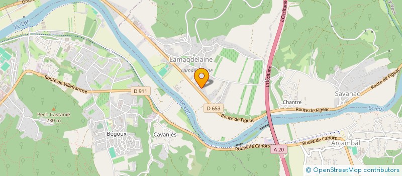 localisation de l'entreprise SCI SAPHIR  LAMAGDELAINE