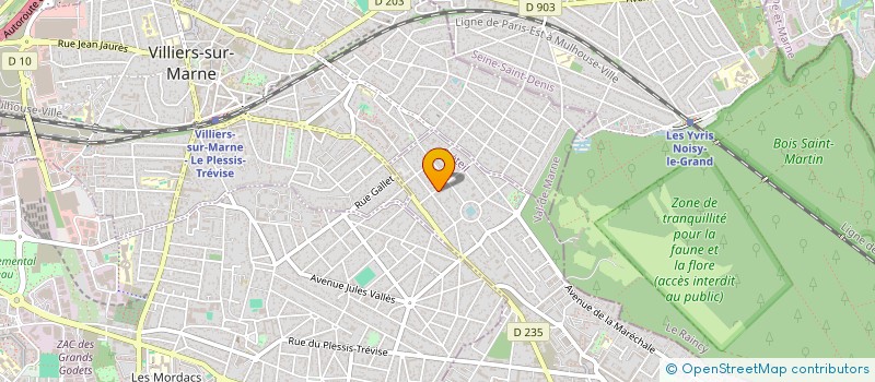 localisation de l'entreprise SCI SAPHIR  LE PLESSIS-TREVISE