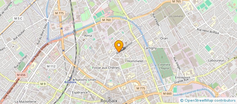 localisation de l'entreprise SCI SAPHIR  ROUBAIX