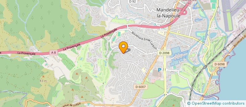 localisation de l'entreprise SCI SAPHIR à MANDELIEU-LA-NAPOULE