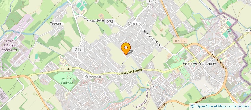 localisation de l'entreprise SCI SAPHIR à PREVESSIN-MOENS