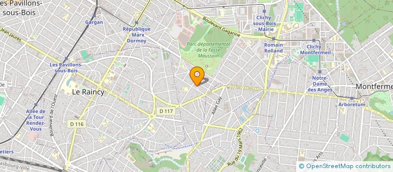 localisation de l'entreprise SCI SAPHIR à CLICHY-SOUS-BOIS