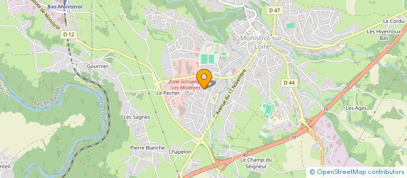 localisation de l'entreprise SCI SAPHIR  MONISTROL-SUR-LOIRE