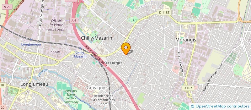 localisation de l'entreprise SCI SAPHIRA à CHILLY-MAZARIN