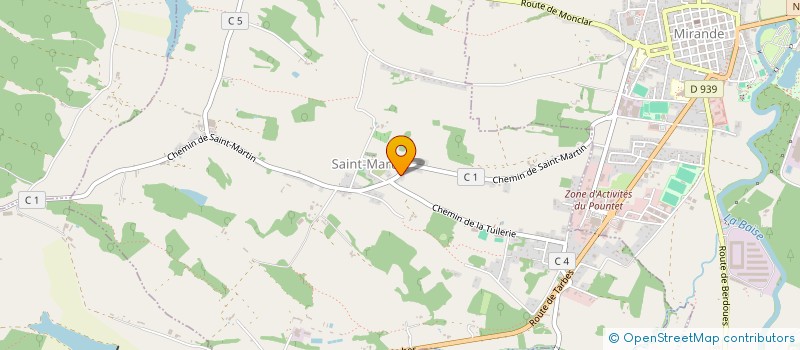 localisation de l'entreprise SCI SAPHYR  SAINT-MARTIN