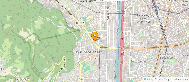 localisation de l'entreprise SCI SAPHYROSE  SEYSSINET-PARISET