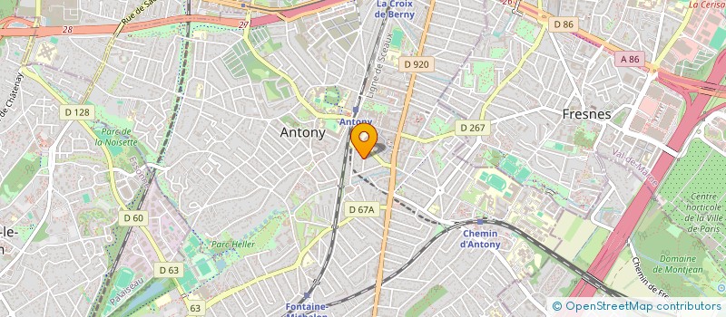 localisation de l'entreprise SCI SAPIENS à ANTONY