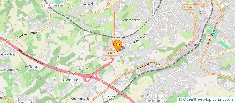 localisation de l'entreprise SCI SAPIENTA  VOIRON