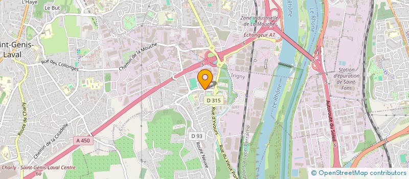 localisation de l'entreprise SCI SAPIER  IRIGNY