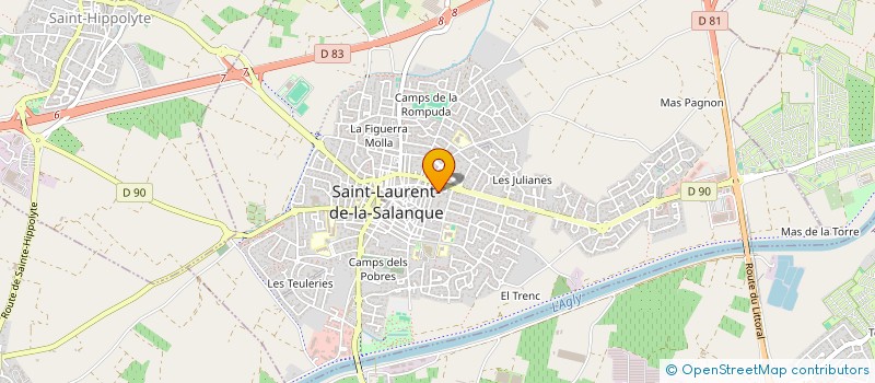 localisation de l'entreprise SCI SAPLAM  SAINT-LAURENT-DE-LA-SALANQUE