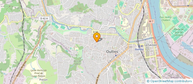 localisation de l'entreprise SCI SAR  OULLINS-PIERRE-BENITE