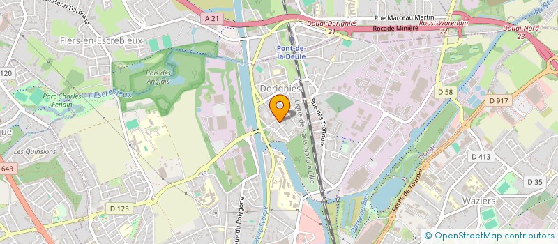 localisation de l'entreprise SCI SAR à DOUAI